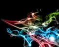 Abstract colorful smoke Royalty Free Stock Photo