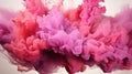 Abstract colorful smoke ink splatter background or Colorful watercolor powder explosion paint splashing texture Royalty Free Stock Photo