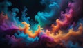 Abstract Colorful Smoke Waves Royalty Free Stock Photo