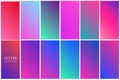 Abstract colorful vector background collection Royalty Free Stock Photo