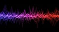 Abstract Colorful Sound Wave Visualization audio music Royalty Free Stock Photo