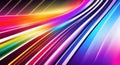 Abstract colorful speed background with lines in shape of track turn. Royalty Free Stock Photo