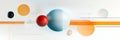 Abstract Colorful Sphere Background Vibrant spheres dynamic movement geometric shapes technology and design Modern and