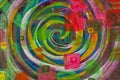 Abstract colorful spiral background Royalty Free Stock Photo