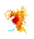 Abstract colorful splash illustration. Royalty Free Stock Photo