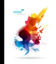 Abstract colorful splash illustration. Royalty Free Stock Photo