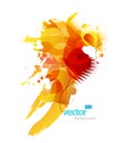 Abstract colorful splash illustration. Royalty Free Stock Photo