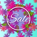 Abstract Colorful Spring Summer Sale colorful banner for business Royalty Free Stock Photo