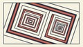 Abstract Colorful Square Geometric Pattern, vector design Generative AI Royalty Free Stock Photo
