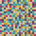 Abstract colorful squares pattern pixel background design for pr Royalty Free Stock Photo