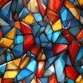 abstract colorful stained glass background Royalty Free Stock Photo