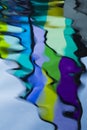 Abstract Colorful Stained Glass on Water