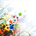 Abstract colorful star background