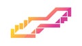 Abstract Colorful Steps: Dynamic Progress Bars, vector design Generative AI Royalty Free Stock Photo