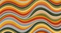 Seamless pattern of colorful wavy stripes Royalty Free Stock Photo