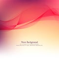 Abstract colorful stylish red wave background Royalty Free Stock Photo