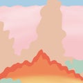 Abstract Colorful Sunset Background Layer Pattern