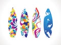 Abstract colorful surf board Royalty Free Stock Photo