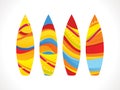 Abstract colorful surf board Royalty Free Stock Photo