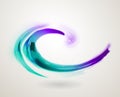 Abstract colorful swirl icon symbol