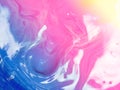 Abstract colorful of swirl and move of acrylic mixing for background Royalty Free Stock Photo