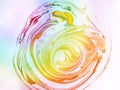 Abstract colorful of swirl and move of acrylic mixing for background Royalty Free Stock Photo