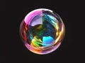Abstract Colorful Swirl Sphere
