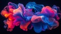 Abstract Colorful Swirling Smoke Design Artwork Royalty Free Stock Photo