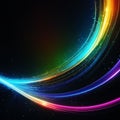 Abstract colorful technology background, generative ai