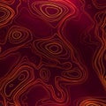 Abstract colorful topographic background with colored liquid wavy lines.