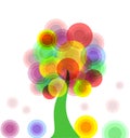 Abstract colorful tree Royalty Free Stock Photo