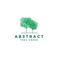 Abstract colorful tree tosca logo symbol icon vector graphic design illustration idea creative Royalty Free Stock Photo