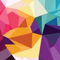 Abstract colorful triangle geometrical background Royalty Free Stock Photo