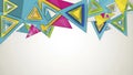 Abstract Colorful Triangles Geometric Background Design Royalty Free Stock Photo