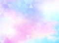 Abstract colorful triangles pattern on holographic foil background. Royalty Free Stock Photo