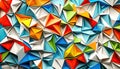 Abstract Colorful Geometric Triangular Pattern Royalty Free Stock Photo