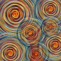 Abstract colorful twirl circles background Royalty Free Stock Photo