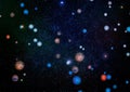 Abstract colorful universe, Nebula night starry sky, Multicolor outer space, Galactic texture background