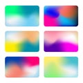 Abstract colorful vector background collection. Vivid Gradient Backgrounds. Set of vector colorful screens for Royalty Free Stock Photo