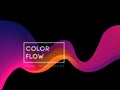 Abstract colorful vector background, color flow liquid wave for design brochure, website, flyer. Royalty Free Stock Photo