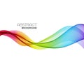Abstract colorful vector background, color flow wave for design brochure, website, flyer. Royalty Free Stock Photo