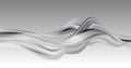 Abstract colorful vector background, gray flow liquid wave for design brochure, website, flyer. Royalty Free Stock Photo