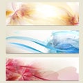 Abstract colorful vector backgrounds set Royalty Free Stock Photo