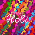 Abstract colorful vector illustration of Holi festival with bright vivid splashes