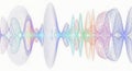 Abstract Colorful Sound Waveform Visualization, Audio Spectrum, Digital Music Royalty Free Stock Photo