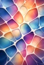 Abstract Colorful Voronoi Pattern With Smooth Organic Cells And Soft Gradient Flow Royalty Free Stock Photo