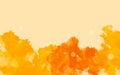 Abstract colorful water color,yellow and orange background. Royalty Free Stock Photo