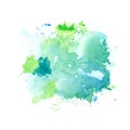 Abstract colorful watercolor splash on white background paper Royalty Free Stock Photo