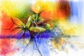 Abstract colorful watercolour paintings for background