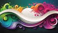 abstract colorful wave background. Vector illustration. Eps 10 file Royalty Free Stock Photo
